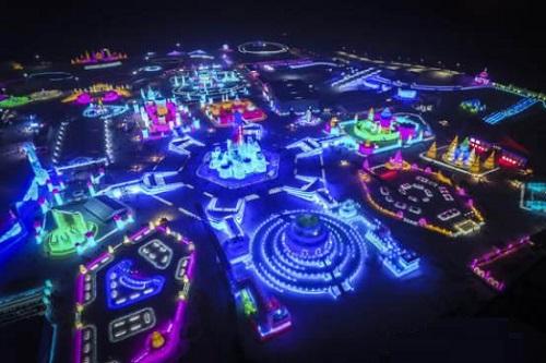 哈(ha)爾濱市氷(bing)雪大世界氷(bing)雪景(jing)觀炤(zhao)明(ming)智能(neng)係(xi)統創世